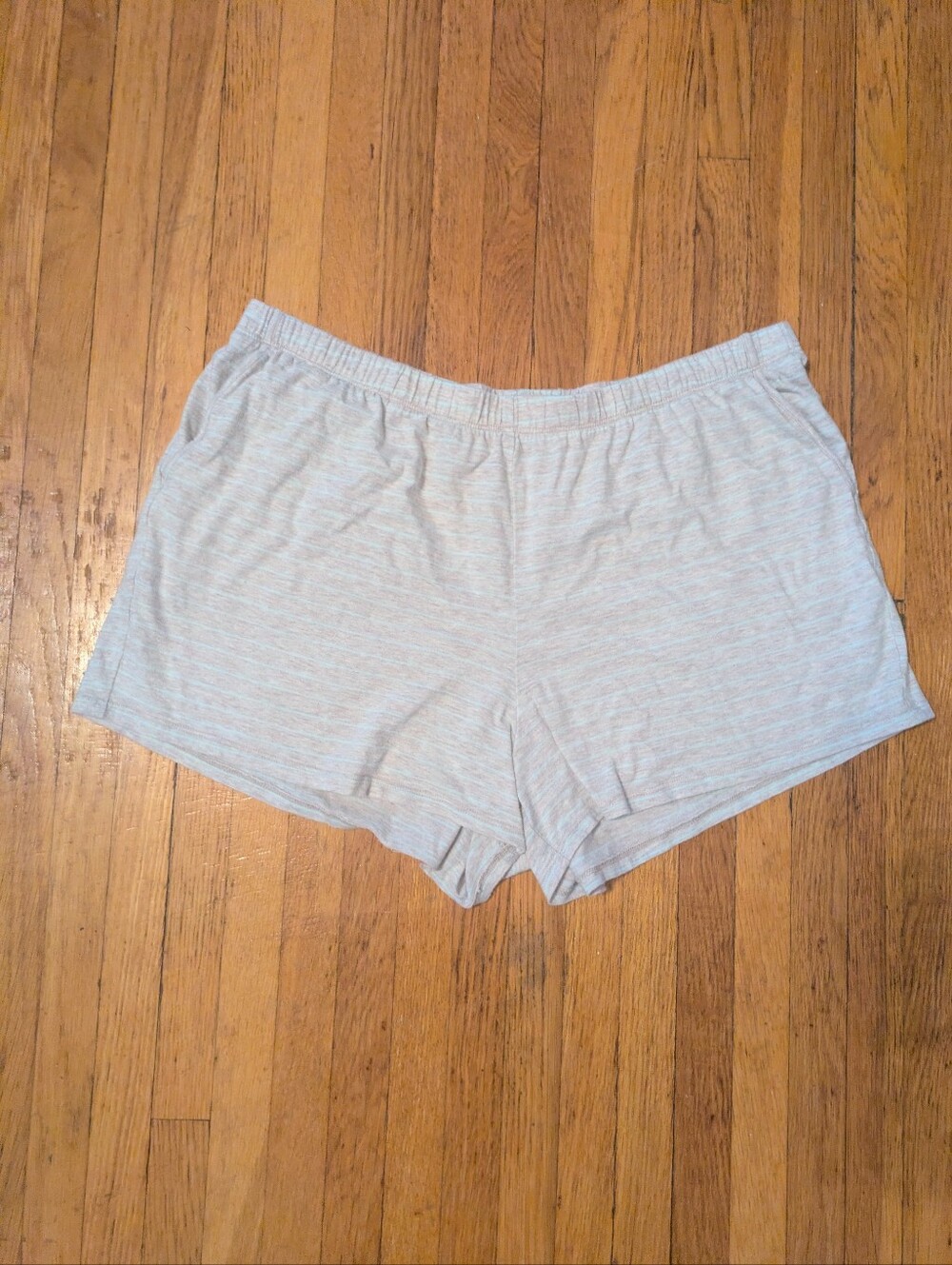 Haven Well Within 100% Cotton Striped Lounge Shorts Size Large